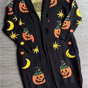 Halloween Happy Pumpkin Cardigan - Never Worn